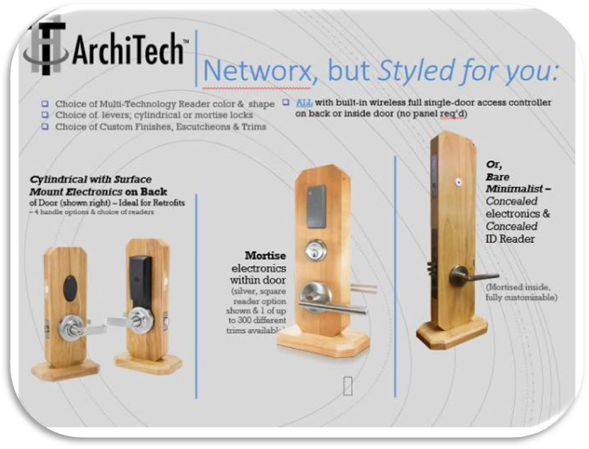 A group of wooden door locks
Description automatically generated with medium confidence